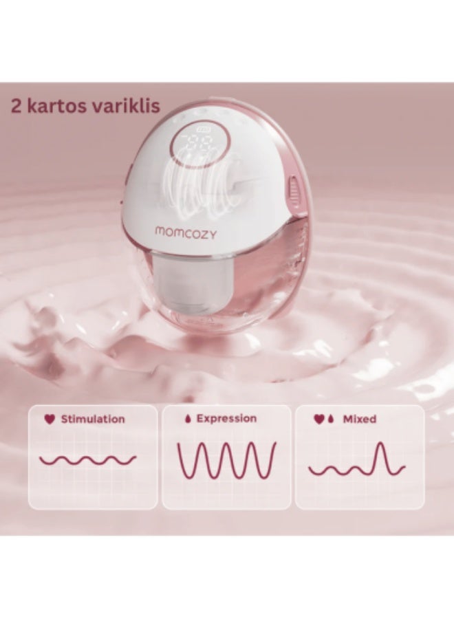 مام كوزي شفاط الثدي Momcozy M6 المحمولة - قابلة للارتداء وبدون استخدام اليدين - Image 5